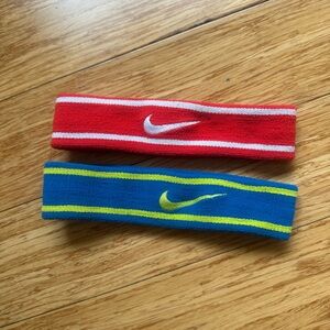 Nike Red and Blue Headband Duo